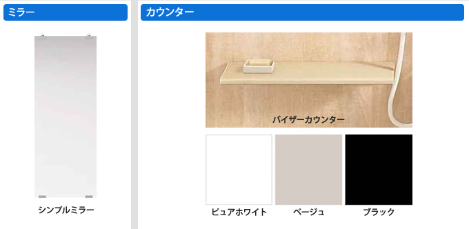 ミラー、カウンター